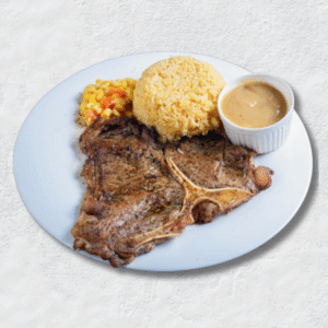 Porterhouse with Rice